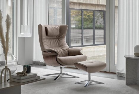 Fauteuil accoudoir incurvé - Story mobilier contemporain et tendance