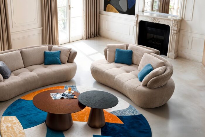 Canapé arrondi design organique - Story mobilier contemporain