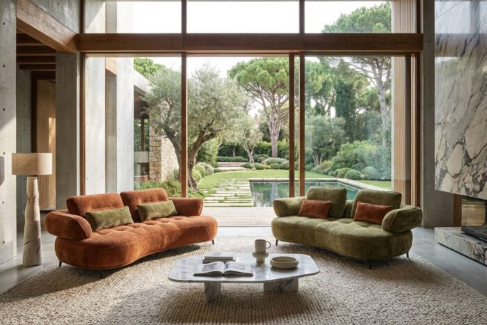 Canapé tissu design et arrondi - Story mobilier contemporain et tendance